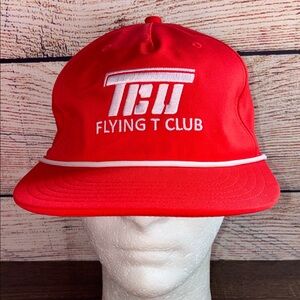 EUC Red TCU Flying T Club Cap